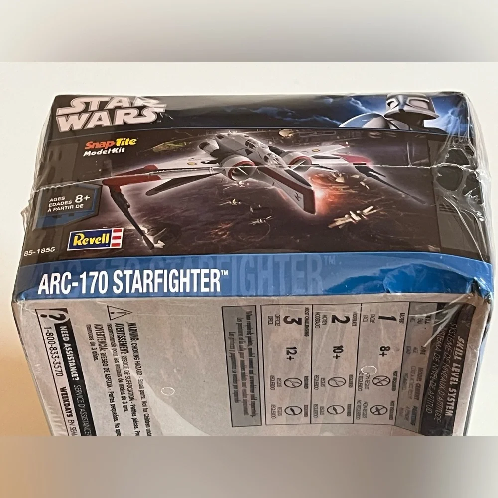 👽Revell Star Wars SnapTite ARC-170 Starfighter Model Kit 85-1855 NIB Level 1